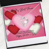 To My Best Friend Galentine's Day Forever Love Necklace