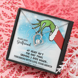 To My Sexy Girlfriend - Throbbing With Love - Grinch Forever Love Necklace