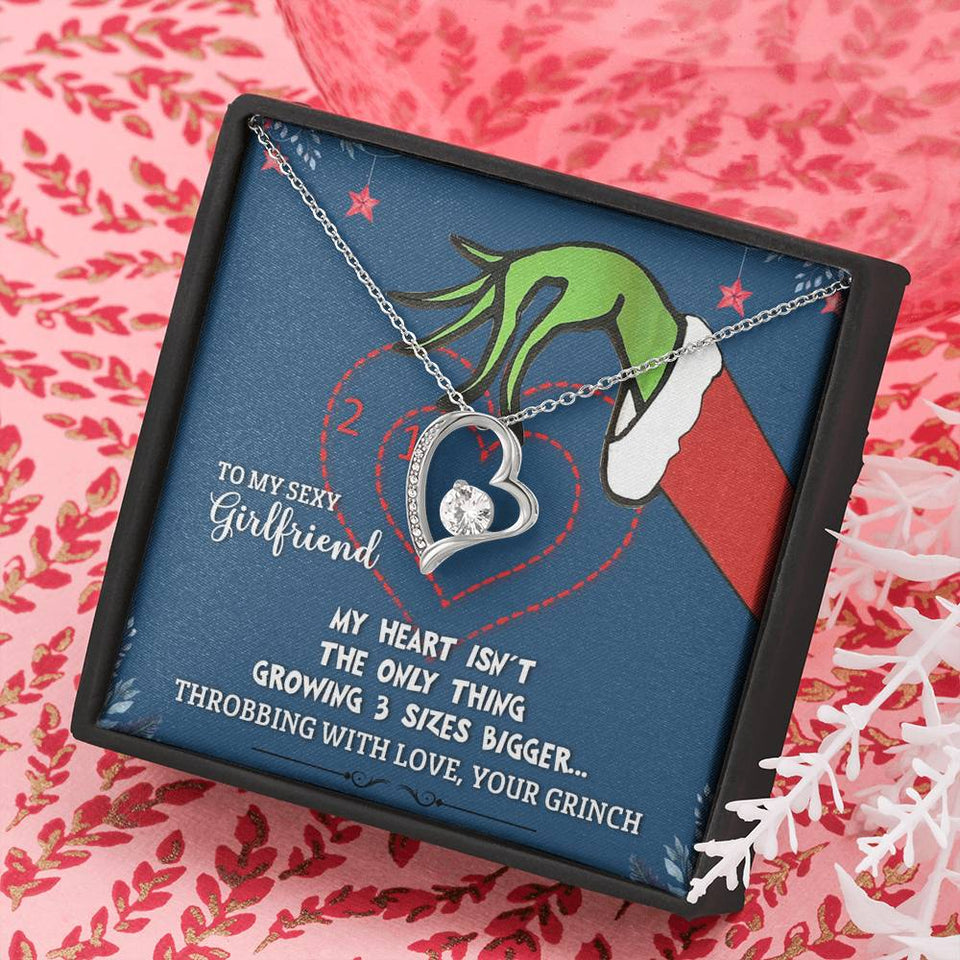 To My Sexy Girlfriend - Throbbing With Love Your Grinch - Forever Love Necklace