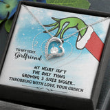 To My Sexy Girlfriend - Throbbing With Love - Grinch Forever Love Necklace