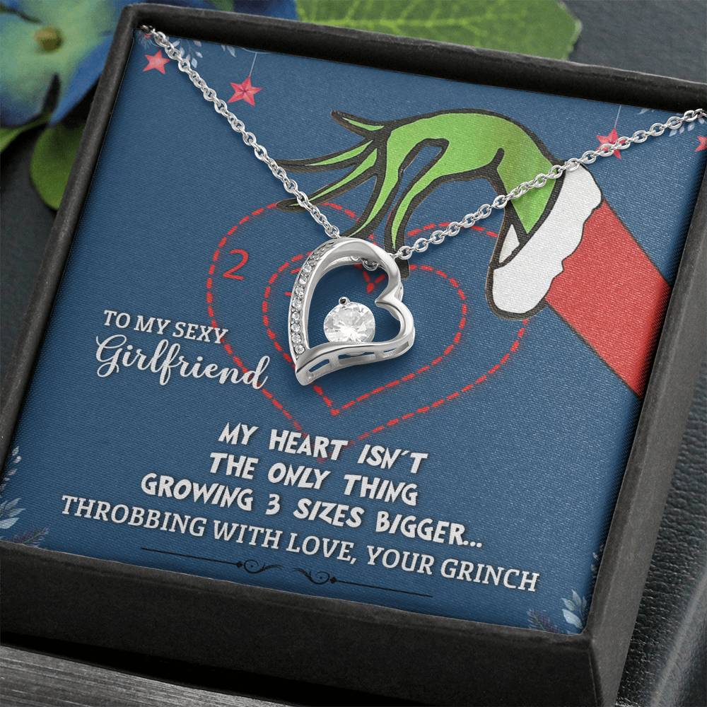 To My Sexy Girlfriend - Throbbing With Love Your Grinch - Forever Love Necklace