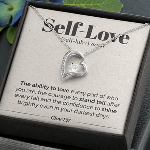 Namashops - Forever Love Necklace - Self Love - Stand Tall - Forever Love Necklace, Gift For Wife, For Mom, Gift For Christmas, Birthday