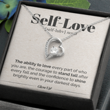 Namashops - Forever Love Necklace - Self Love - Stand Tall - Forever Love Necklace, Gift For Wife, For Mom, Gift For Christmas, Birthday