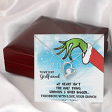 To My Sexy Girlfriend - Throbbing With Love - Grinch Forever Love Necklace