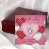 To My Best Friend Galentine's Day Forever Love Necklace
