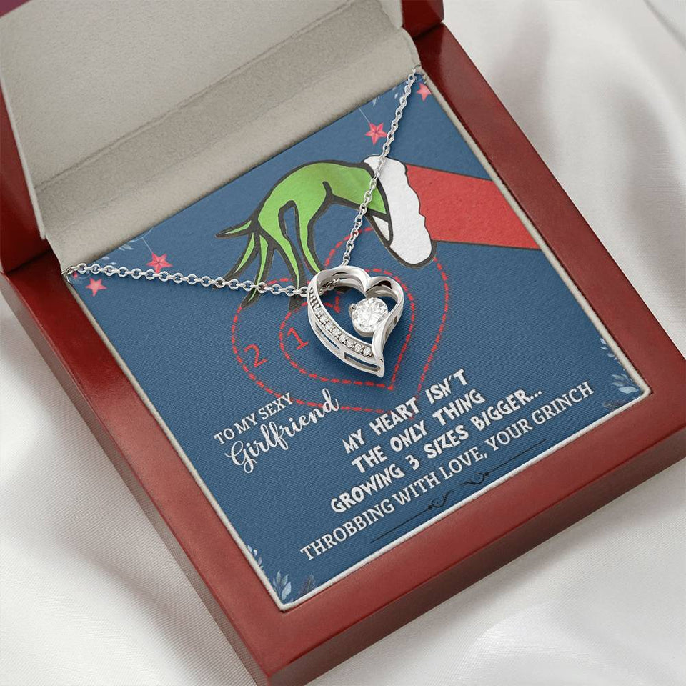 To My Sexy Girlfriend - Throbbing With Love Your Grinch - Forever Love Necklace