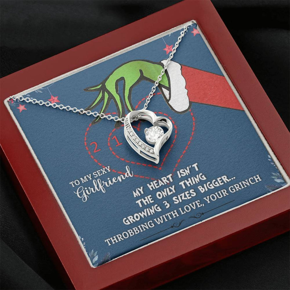 To My Sexy Girlfriend - Throbbing With Love Your Grinch - Forever Love Necklace