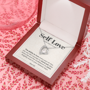 Namashops - Forever Love Necklace - Self Love - Stand Tall - Forever Love Necklace, Gift For Wife, For Mom, Gift For Christmas, Birthday