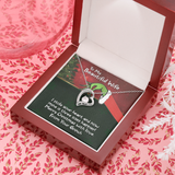 To My Beautiful Wife - Merry Christmas With Love - Forever Love Necklace