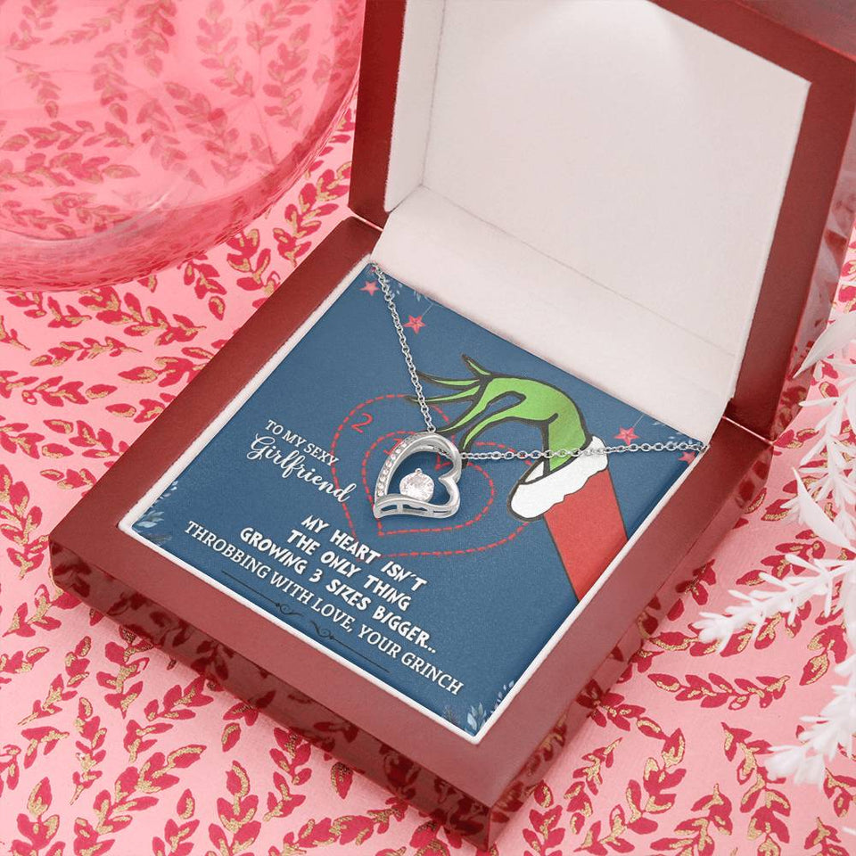 To My Sexy Girlfriend - Throbbing With Love Your Grinch - Forever Love Necklace
