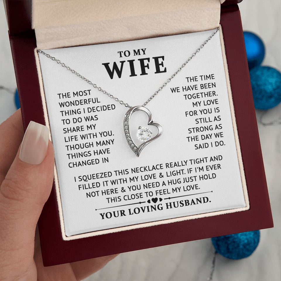 To My Wife - Feel My Lolve - Forever Love Necklace