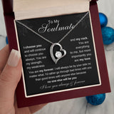 Soulmate You are my Rock Forever Love Pendant Necklace