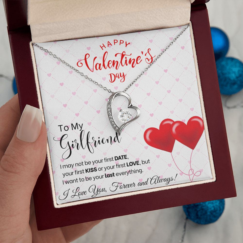 To My Girlfriend - Forever Love Necklace - Red Balloons Gift For Mom, necklace For Wife, Gift For Mother's Day