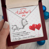 To My Girlfriend - Forever Love Necklace - Red Balloons Gift For Mom, necklace For Wife, Gift For Mother's Day