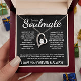 To My Soulmate - Forever Love Necklace - The Day I Met You - Black Card