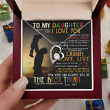 Daughter The Best Thing, Forever Love Necklace, Perfect Gift For Daughter From Dad