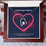 To My Beautiful Girlfriend Forever Love Necklace