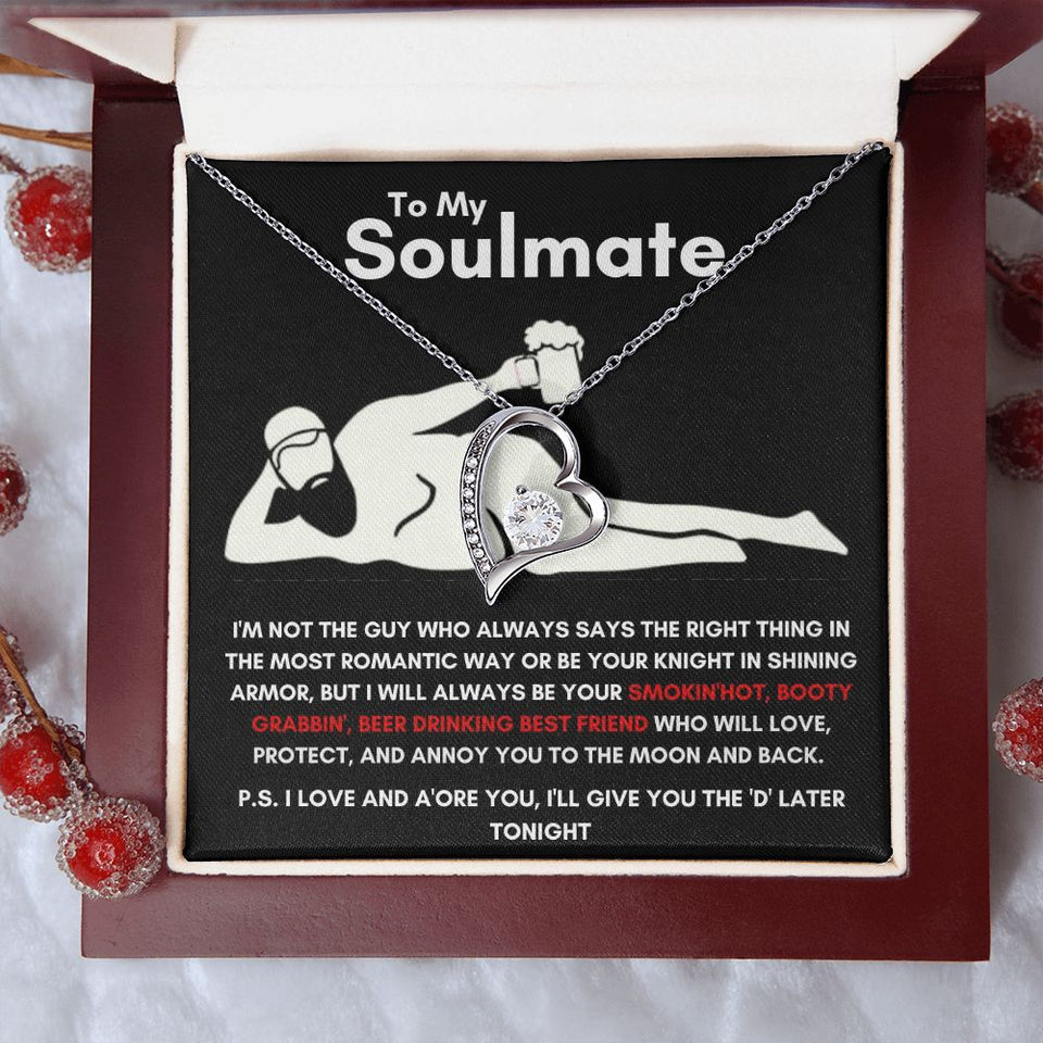 To My Soulmate - Forever Love Necklace - Booty Grabbin' - Black Card