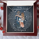 Wife Falling In Love With You, Forever Love Necklace, Gift For Wife From Husband