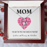You Hold us Together - Personalized Mother's day Mom Gift Forever Love Necklace