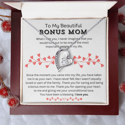 To My Beautiful Bonus Mom - Unconditional - Forever Love