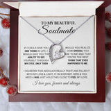 To My Beautiful Soulmate | You Are The Best Thing | Forever Love Necklace