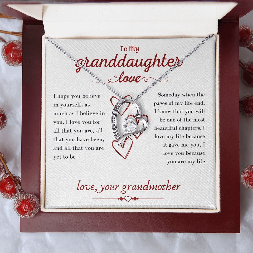 A Beautiful Forever Love Necklace Gift From Grandmother To Granddaughter