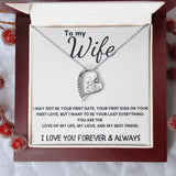To Wife - Forever Love Necklace - I Love You Forever - White Card Gift For Mom, necklace For Wife, Gift For Mother's Day
