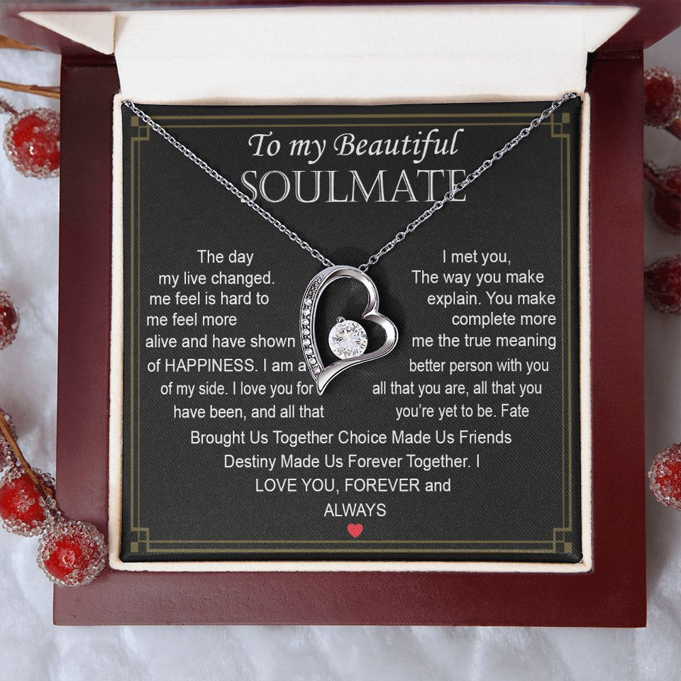 To My Beautiful Soulmate | The Day My Live Changed | Forever Love Necklace