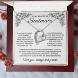 To My Beautiful Soulmate - My Love And Devotion, Forever Love Necklace
