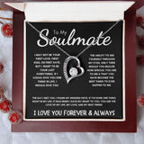To My Soulmate - Forever Love Necklace - The Day I Met You - Black Card