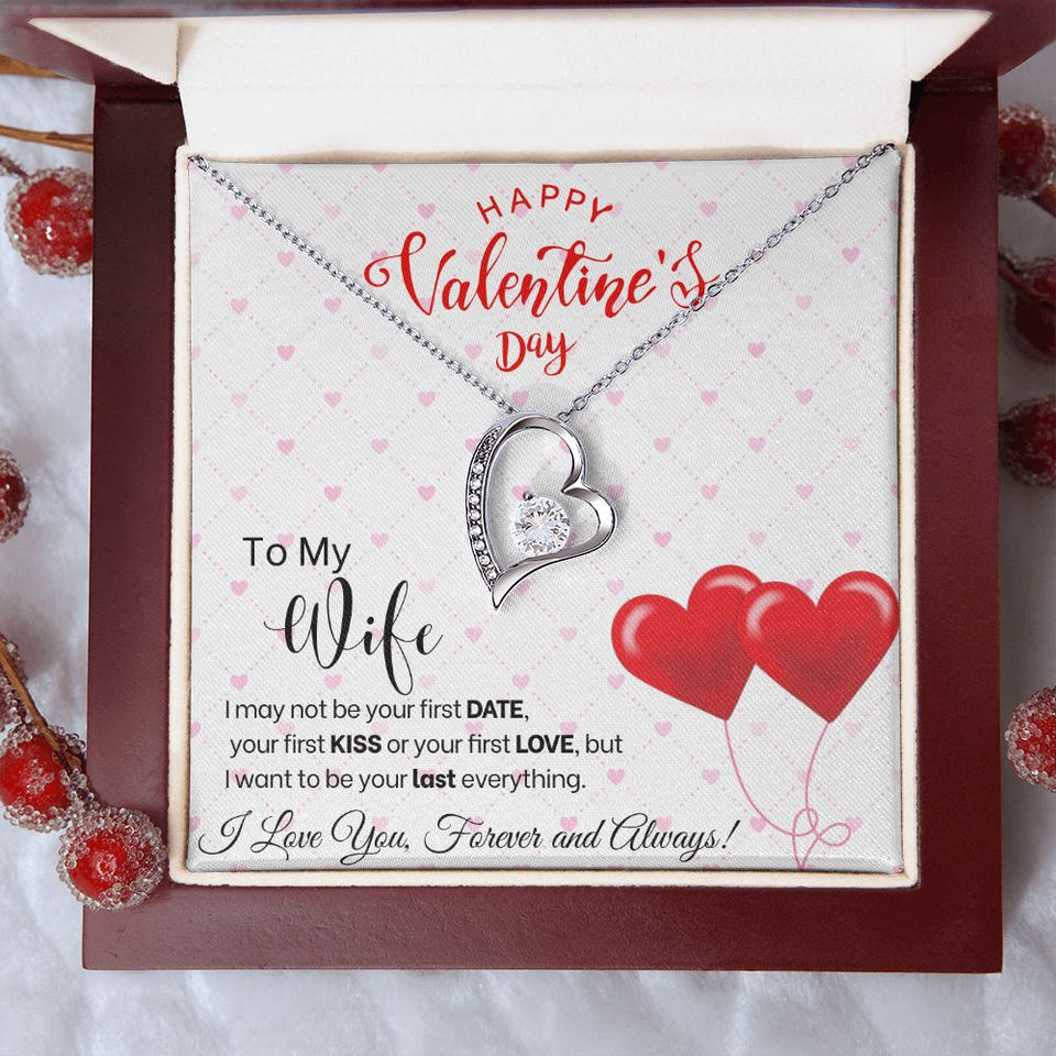 To My Wife - Forever Love Necklace - Red Balloons Gift For Mom, necklace For Wife, Gift For Mother's Day