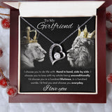 To My Girlfriend - Forever Love Necklace - Hand in Hand Gift For Mom, necklace For Wife, Gift For Mother's Day