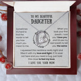 To My Beautiful Daughter, Love and Light, Forever Love Necklace