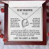 To My Beautiful Wife | Falling In Love Was Beyond My Control | Forever Love Necklace