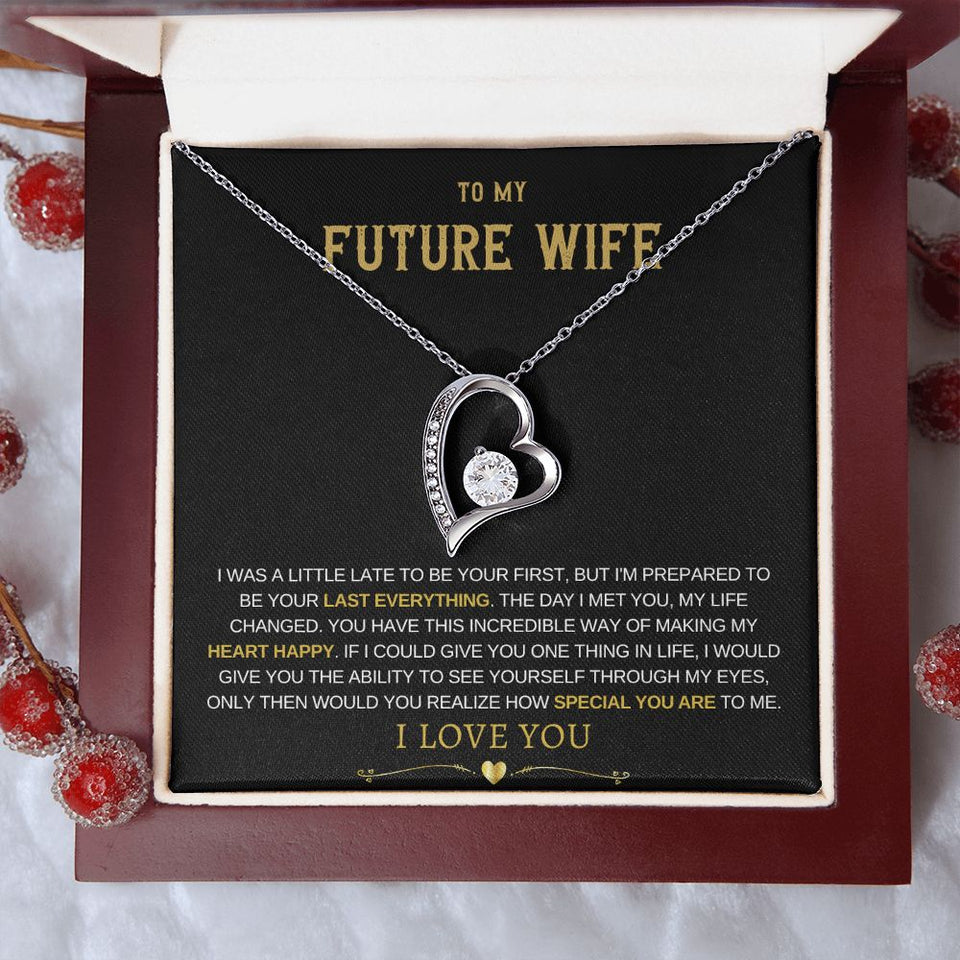 Future Wife Forever Love Necklace - Heart Happy
