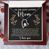 To The Most Loving Mom - I Want to Appreciate You Forever Love Necklace