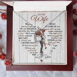 To My Wife | I'll Be Your Backbone | Forever Love Necklace | Christmas Gift for Wife