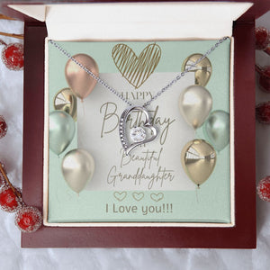 Happy Birthday Forever Love Necklace For Granddaughter