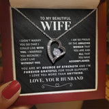 To My Wife I'm Forever Grateful - Forever Love Necklace from Husband