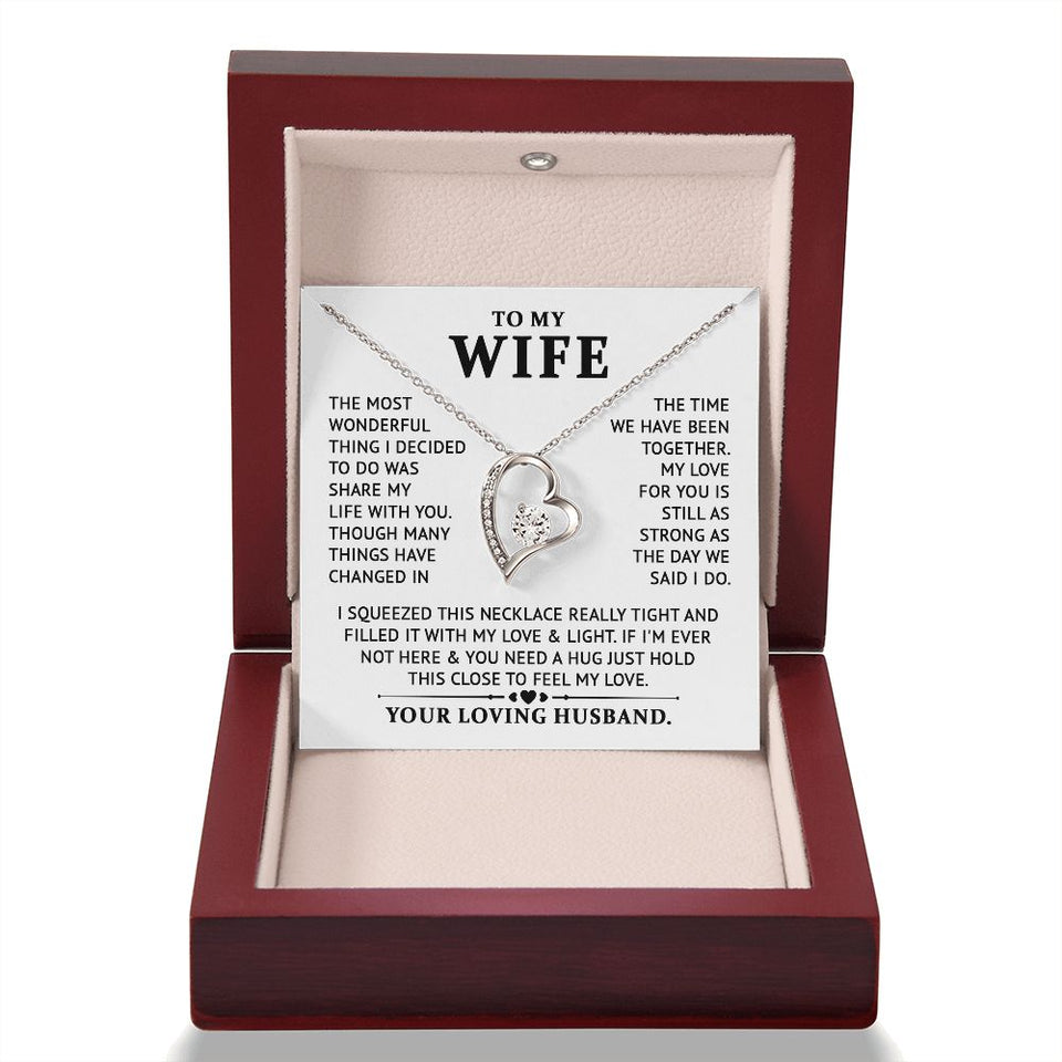 To My Wife - Feel My Lolve - Forever Love Necklace