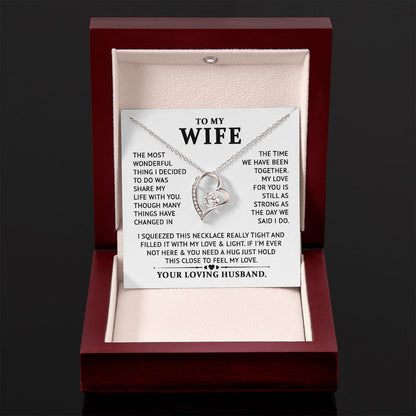 To My Wife - Feel My Lolve - Forever Love Necklace