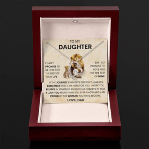 18th birthday gift for Daughter, Forever Love Necklace, Gift for Daughter 21st birthday, Wedding Day Gift for Daughter From Dad