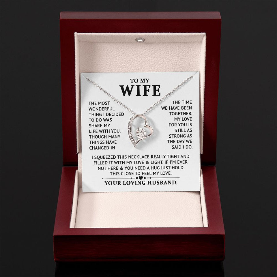 To My Wife - Feel My Lolve - Forever Love Necklace