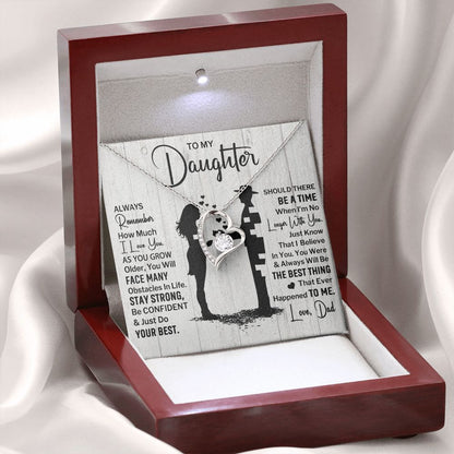 Daughter Always Remember, Forever Love Necklace, Anniversary Gift For Daughter From Dad
