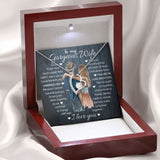 Wife Falling In Love With You, Forever Love Necklace, Gift For Wife From Husband