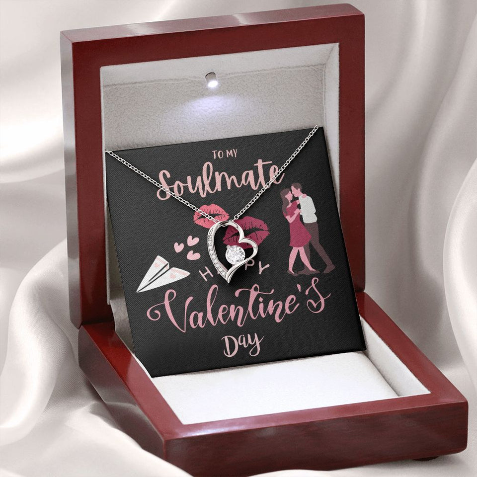 To My Soulmate Forever Love Necklace For Happy Valentine's Day