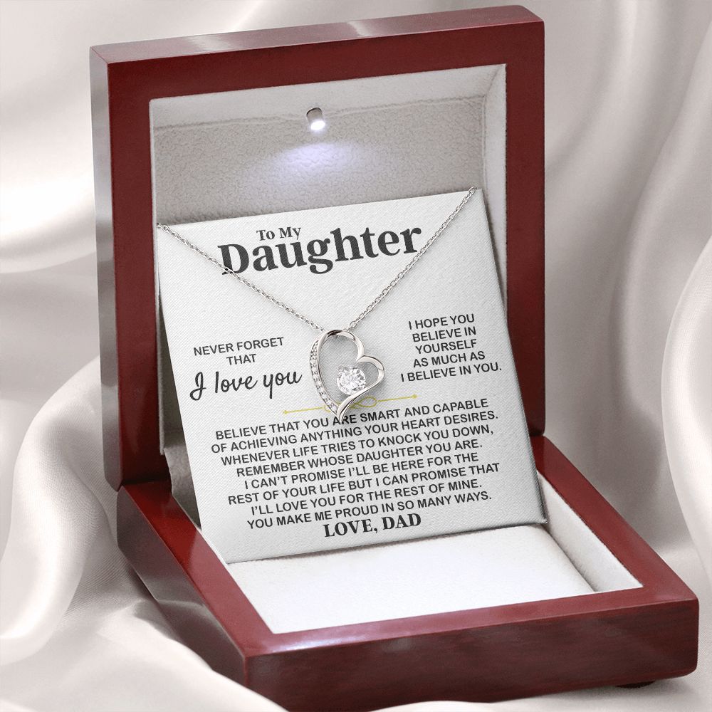 Daughter I Hope You, Forever Love Necklace, Perfect Gift For Daughter From Dad