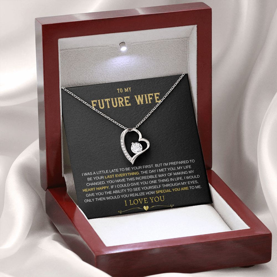Future Wife Forever Love Necklace - Heart Happy