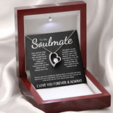 To My Soulmate - Forever Love Necklace - The Day I Met You - Black Card
